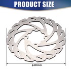 Rear Brake Rotor W  Bolts For Yamaha Yfz450 Yfz450r Raptor 700r Yfm700 Yfm700r