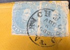 Confederate States Stamps Csa 4 Pair  Blue Tied On Richmond Va Cover  Cv  450