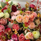 Artificial Flowers Bunch Bouquet Grave Silk Fake Home Decor Floral Party Wedding