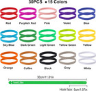 30 Pcs Puppy Whelping Collars Newborn Pet Collars Double-sided Soft Adjustable I