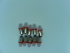 10 Pinball 6 3 Volt Led Red Frosted Replacement Bulbs 44 47 Bayonet Base  ba9s 