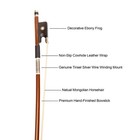 New 1 2 Cello Bow Brazilwood Stick With Rosin   Soft Bag Set  Cb-530