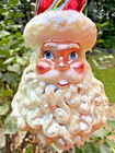 Christopher Radko Taffy Twist Santa Head Ornament 2004 Poland W box Rare Htf