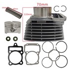 New 70mm Big Bore Kit W  15 8mm Wrist Pin For 2023   Up Cg250 Hawk-x Tao Tao Etc