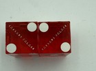 Authentic Caesar s Palace Las Vegas Casino Craps Dice Pair Red  623