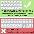Ultra Thin Silicone Keyboard Protector Cover Skin For Apple Magic Keyboard   Mag