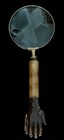 Vintage Round Brass Framed Handheld Magnifying Glass