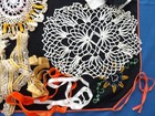 20 P Vtg Embroidered Linen Crochet Lace Trim Ribbon Cutter Craft Lot Slow Stitch