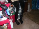 Rare Vintage Hunter Black Rubber Extra Tall Waders Heavy Duty Waterproof Fishing