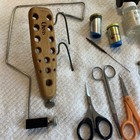 Lot Of Fly Fishing Tying Tools Bobbins Scissors Tweezers Pliers Vise Parachute