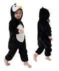 Lonulain Baby Penguin Hooded Flannel Pajamas 6-12m Unisex Costume Sleepwear Warm