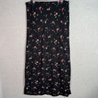 Gap Floral Print Long Black Skirt Womens Size Small