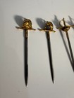 Vintage Toledo Miniature Sword Cocktail Picks  Set Of 6