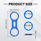2 Pcs Bicycle Front Fork Cap Wrench Aluminum Alloy Maintenance Tool Pro Kit