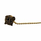 Vintage  1 Dad Tie Tack Gold Tone Father   s Day Lapel Pin Tie Clasp Chain Gift