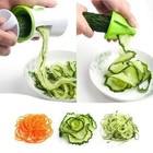 Manual Vegetable Spiralizer Slicer Zucchini Noodle Maker Cutter Kitchen Tool