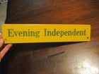 Evening Independent Was St  Petersburg Fl 1st Daily Newspaper 1962 Scioto Sign