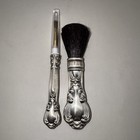 Gorham Sterling Silver Chantilly Cosmetic Brush Set New Old Stock Vintage 