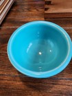 Fiesta Blue Tripod Candle Holder All-purpose Bowl 3 5  Diameter Ridged