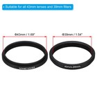 43mm-39mm Step Down Ring Camera Lens Filter Adapter Ring Filter With Cloth