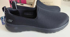 Wide Skechers Women Go Walk Joy Black 7w Slip On Goga Mat Athletic Shoes Aurora