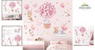 Animal Hot Air Balloon Wall Decals For Baby Nursery And Toddler Room Decor