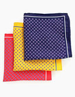 6 Pcs Silk Pocket Squares Men Handkerchief Hanky Set Wedding Party Lot