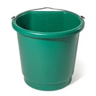 Farm Innovators Fb-80 Plastic 3 Gallon Flat Back Heated Bucket  70 Watt  Green