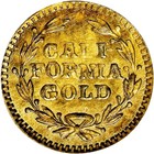 Choice Unc 1853 Cali-fornia Fractional Gold 1 2  Indian Head Facing Left