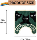 Cat Toilet Rug Are You Pooping Bathmat Handmade   Premium 24in Hypebeast Decor  