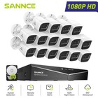 Sannce 16ch 5in1 Dvr 1080p Video Cctv Security Camera System Ai Human Detection
