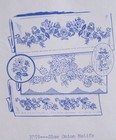 Aunt Martha s 3759 Blue Onion Motifs Jacobean Floral Embroidery Transfer Pattern