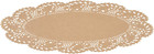 12 1 2 X 8 1 2 In Oval Kraft Paper Doilies  100 Count