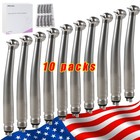 10 Pcs Dental High Speed Handpiece Push Button Turbine 4 Hole Nsk Pana Max Style