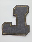 1960 s Purple yellow  l  High School Class Jacket Patch 6 25  X 6  Pb11