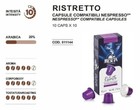 Meseta Ristretto 100 Nespresso Compatible Aluminium Coffee Capsule Pack