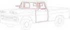 1960-1963 Chevy Gmc Pickup Truck  Complete Weatherstrip Set With Trim Groove