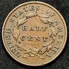 1835 Classic Head Half Cent Xf Early Us Copper Strong Detail Nice Color