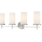 Minka Lavery 4094-84 Haisley Etched White Glass Bath Vanity Wall Mount 4-light