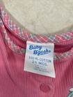 Vintage Baby Bgosh Oshkosh Plaid Romper Overalls Usa Made 24 Months Pink Bear