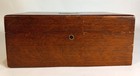 Antique Oak Humidor Box W  Zinc Lining-9 75  X 6 75  X 4 -tobacco-cigar
