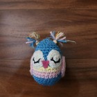 Handmade Crochet Owl Plush Stuffed  Toy Amigurumi Valentine