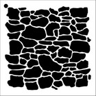 Reusable Stone Wall Stencil Template Reusable  Diy Crafts  Wall Art  Fabric Pain