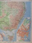 Southeast Australia New South Wales Victoria Tasmania 1958 Bartholomew Map