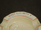 Vintage Tobacco 4 3 4  Across 1953 Queen Elizabeth Ii Coronation Ceramic Ashtray