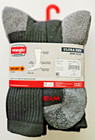 Wrangler 6 Pairs Men s Ultra Dry Black Crew Work Socks 6-12 Nwt Free Ship