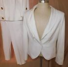 1990s 2000s White Skirt Blazer Suit Workwear 5 Pc Lot Tadashi Jones New York Tlc