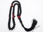Black Islamic Prayer Beads Tasbih Misbaha 99 Beads Red Accents With Tassel Gift