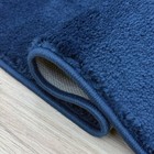 Custom Size Anti-slip Solid Navy Runner Rug By Feet  26-30-36 Inches Wide 