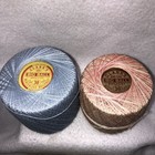 Lot Of 8 Vintage Clarks Crochet Darning Thread Mixed Colors   Sizes Used Unused